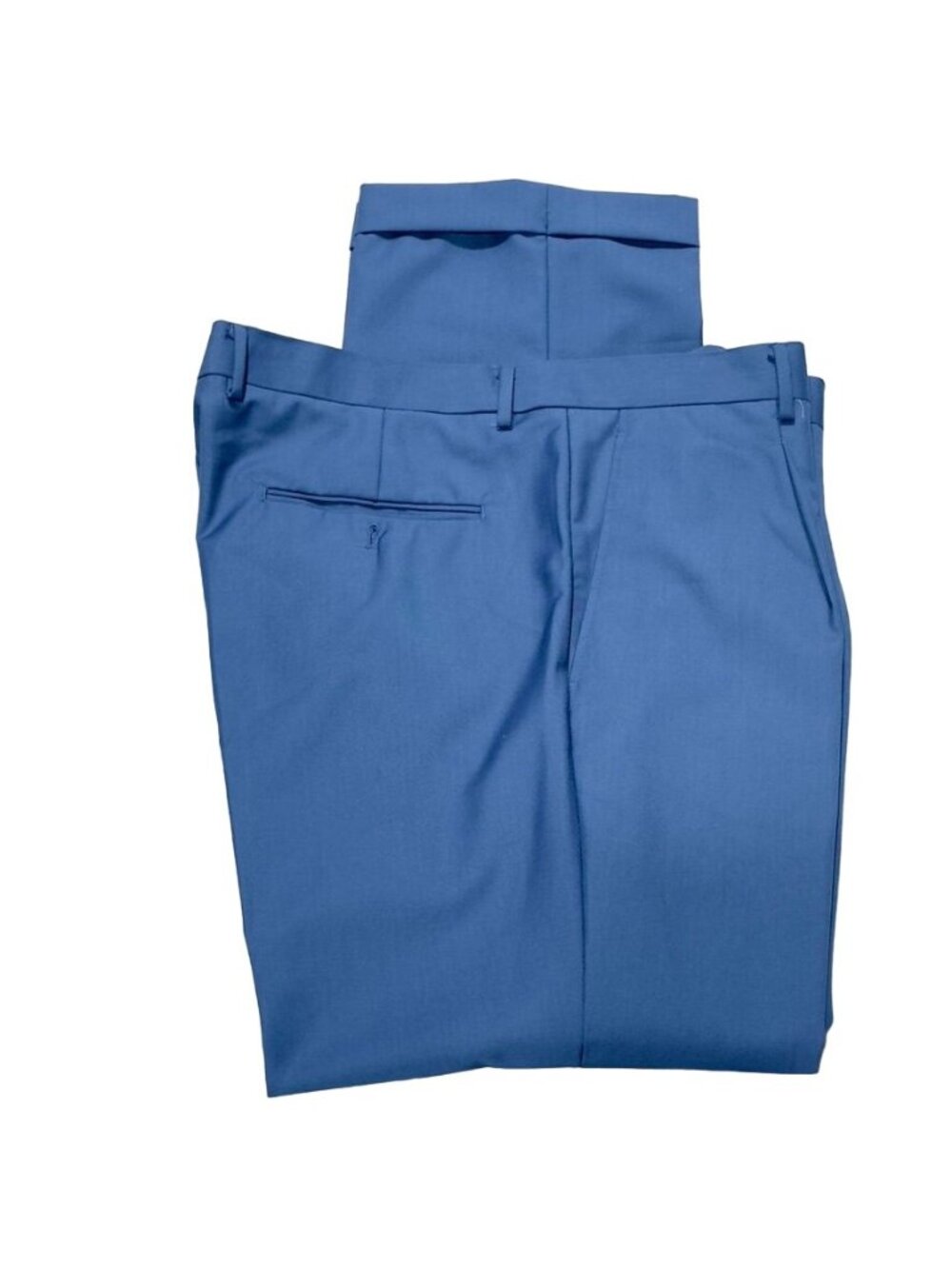 BIARELLI Men's Dress Pants Blue Polyester Viscose Blend Size 40